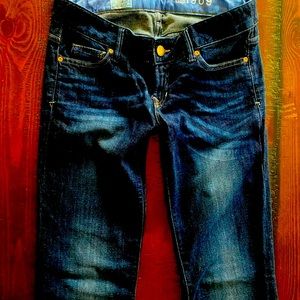 Gap 1969 long & lean dark blue denim jeans 25/1
